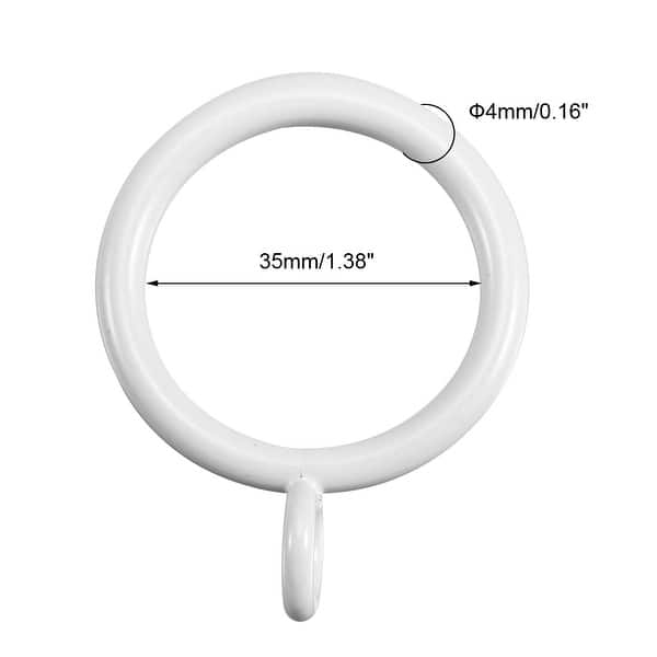 Curtain Rings Drapery Shower Ring Rustproof 1.38" Interior Dia 24 Pack others Bed Bath